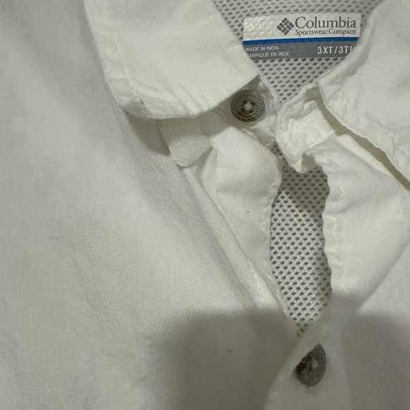 Columbia Men's Casual White Button Down Fishing Gear shirt. 3XL - Picture 3 of 5